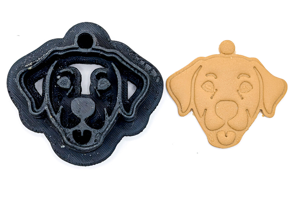 Labrador Clay Cutter, Symmetrical Lab Earring Tool with Optional Built-In Loop