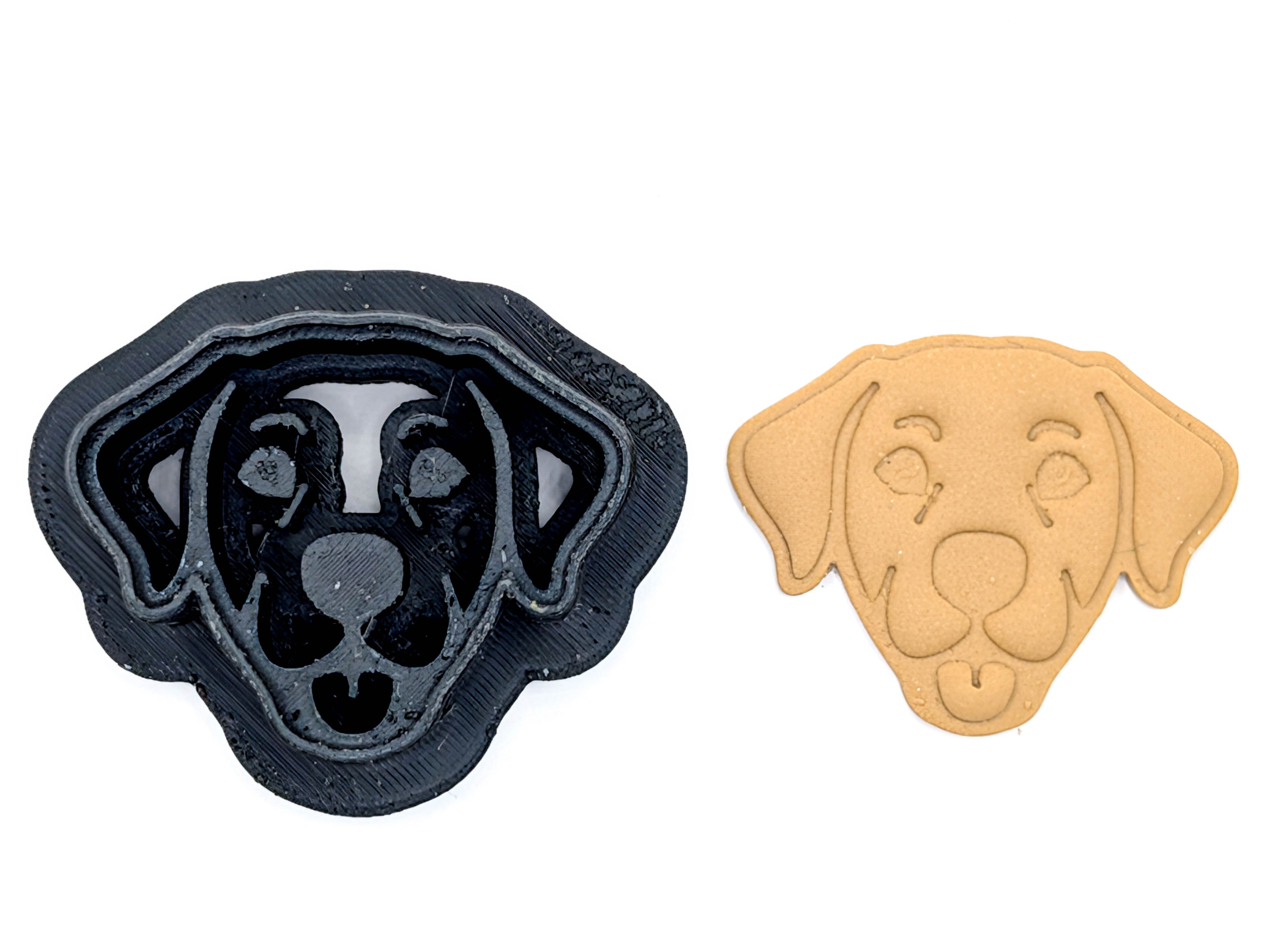 Labrador Clay Cutter, Symmetrical Lab Earring Tool with Optional Built-In Loop