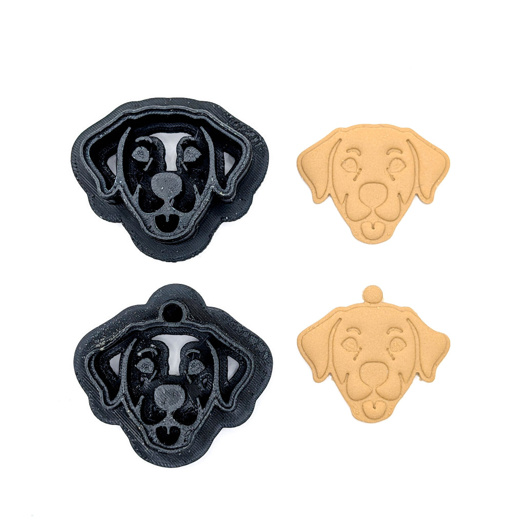 Labrador Clay Cutter, Symmetrical Lab Earring Tool with Optional Built-In Loop