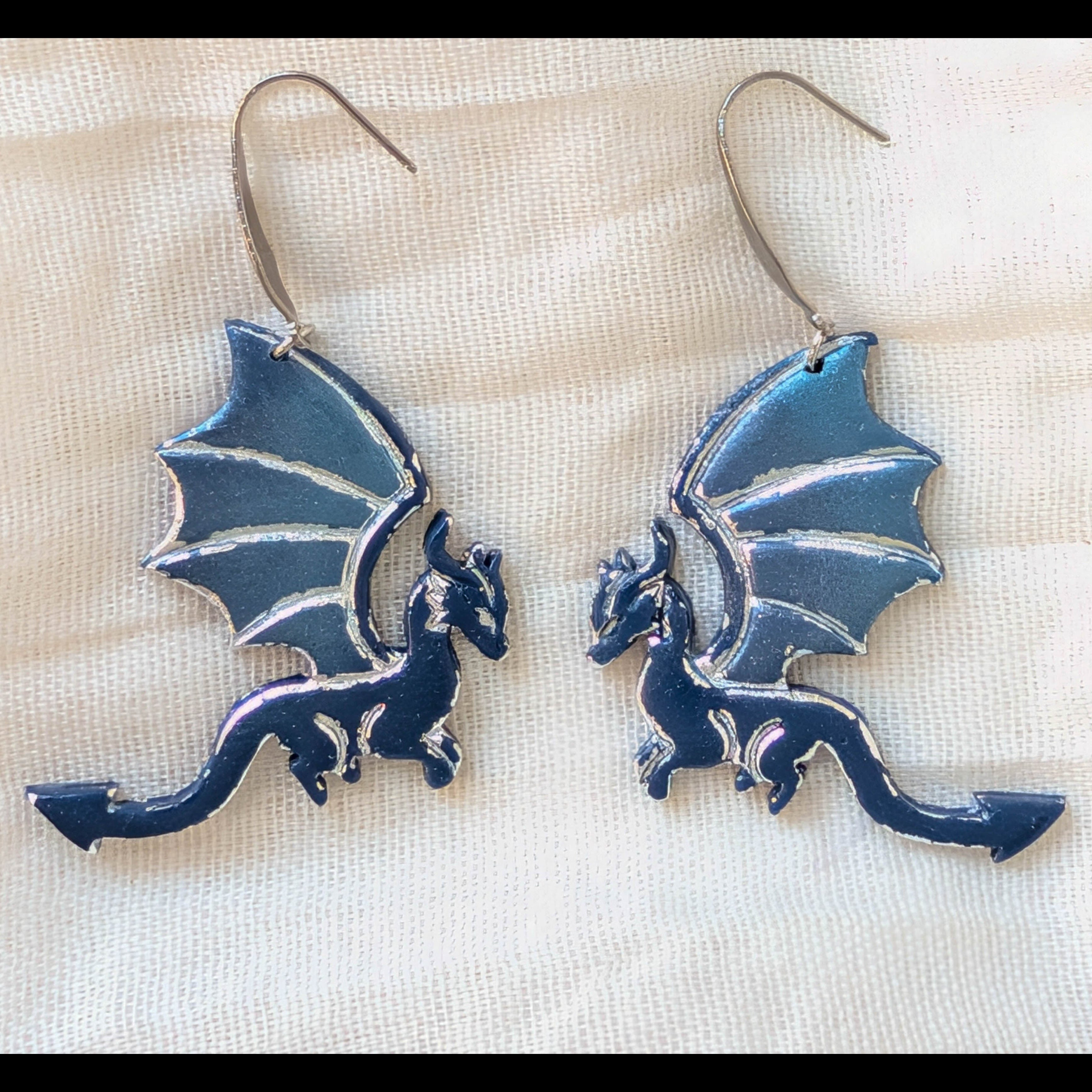 Fantasy Dragon Earrings for Renaissance Faire Style