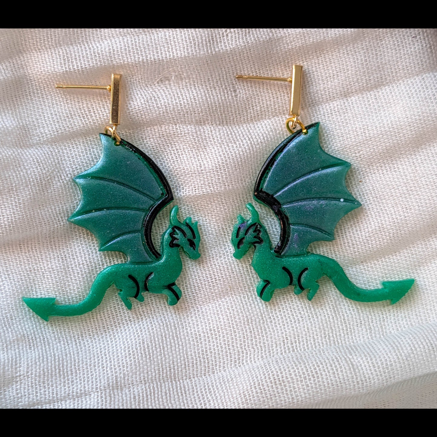Fantasy Dragon Earrings for Renaissance Faire Style
