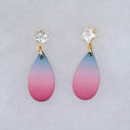 Faded Glory Patriotic Earrings: Handmade Americana Polymer Clay Dangles for USA Celebrations