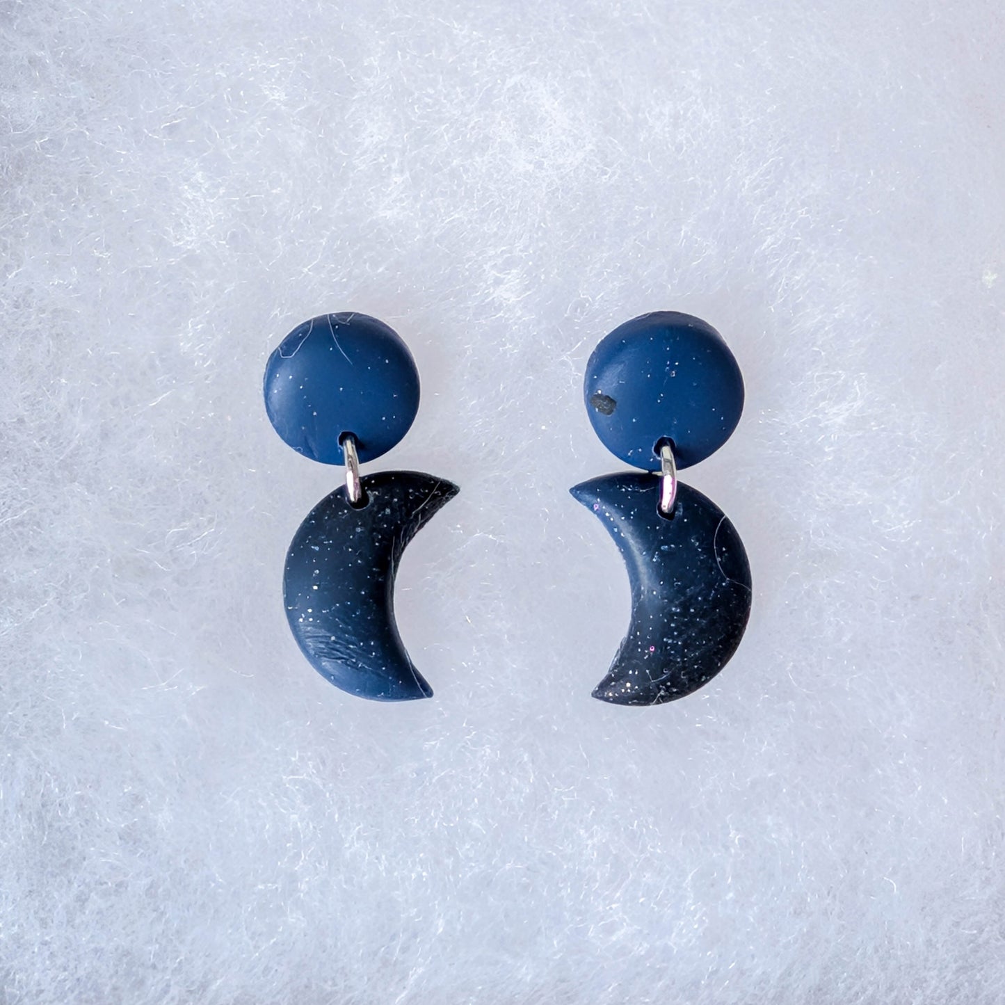 Dark Celestial Moon Earrings