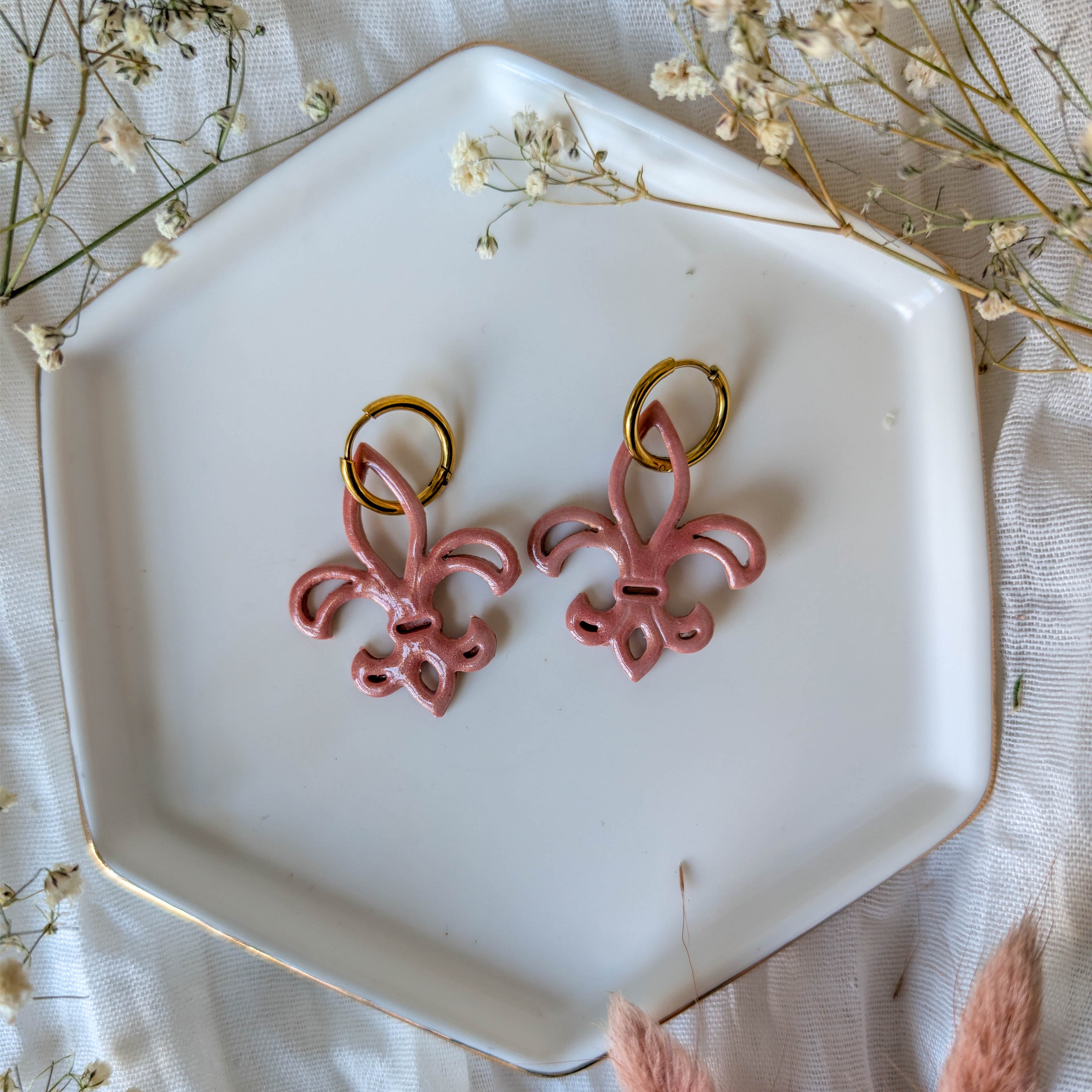 Fleur De Lis Interchangable Earrings
