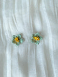 Small Polymer Clay Flower Stud Earrings
