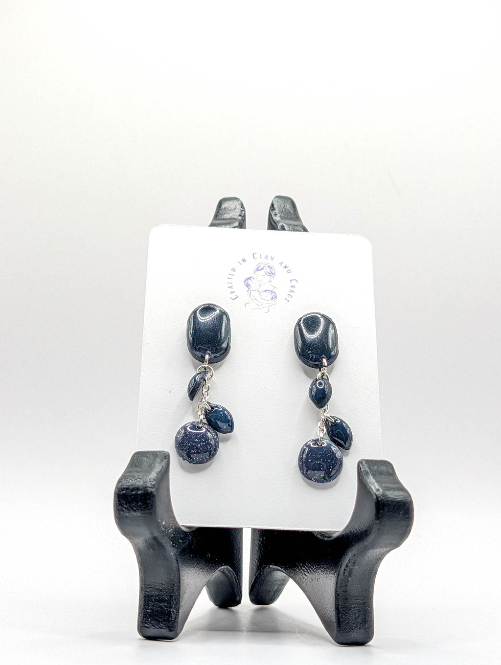 Dark Celestial Galaxy Earrings
