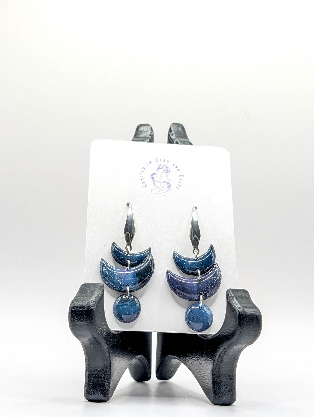 Dark Celestial Galaxy Earrings
