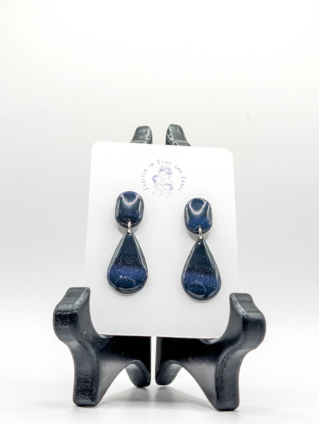 Dark Celestial Galaxy Earrings