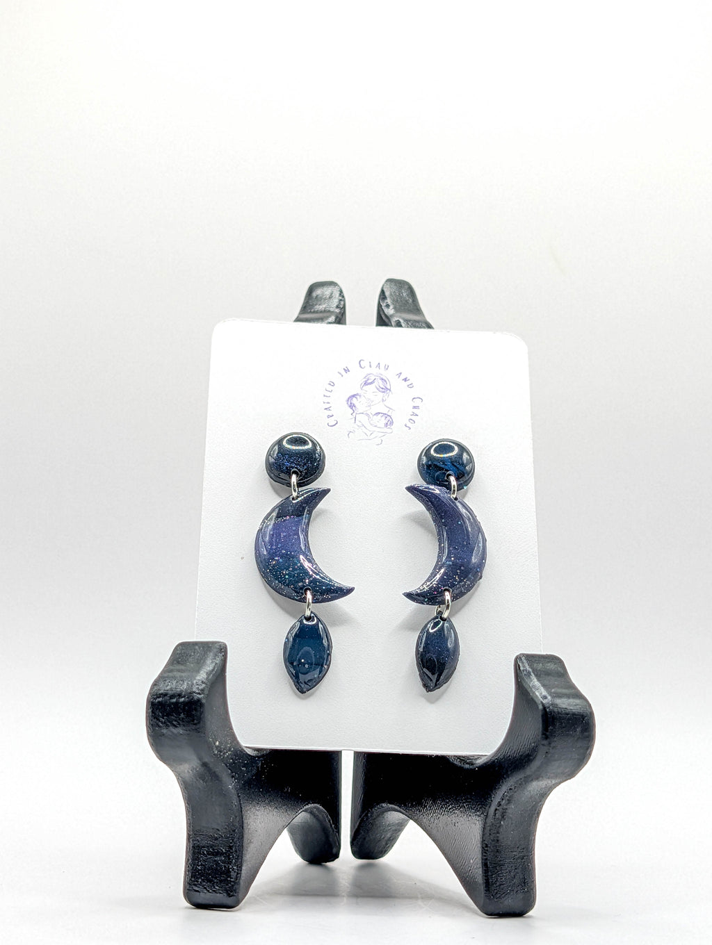 Dark Celestial Galaxy Earrings