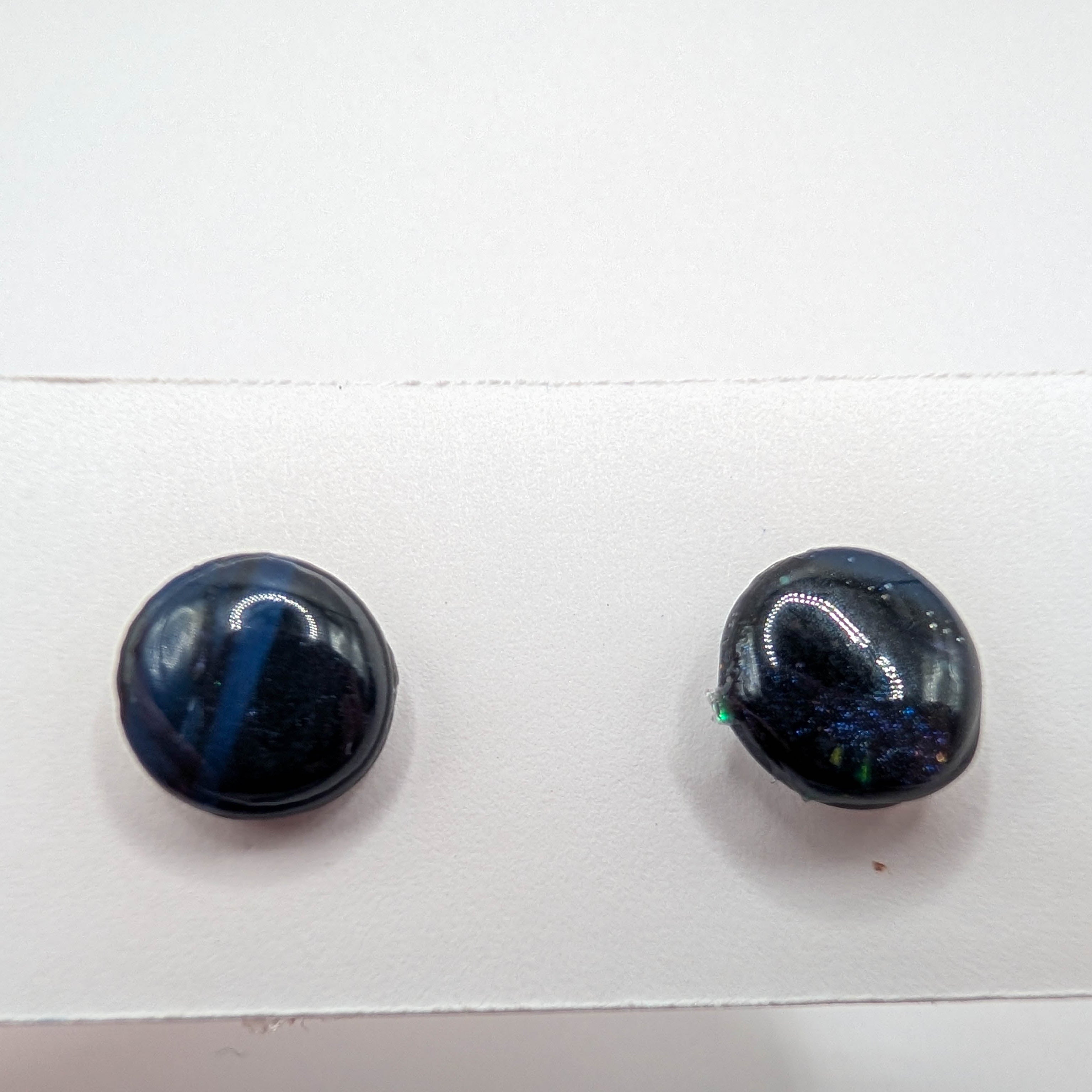 Dark Celestial Galaxy Stud Earrings