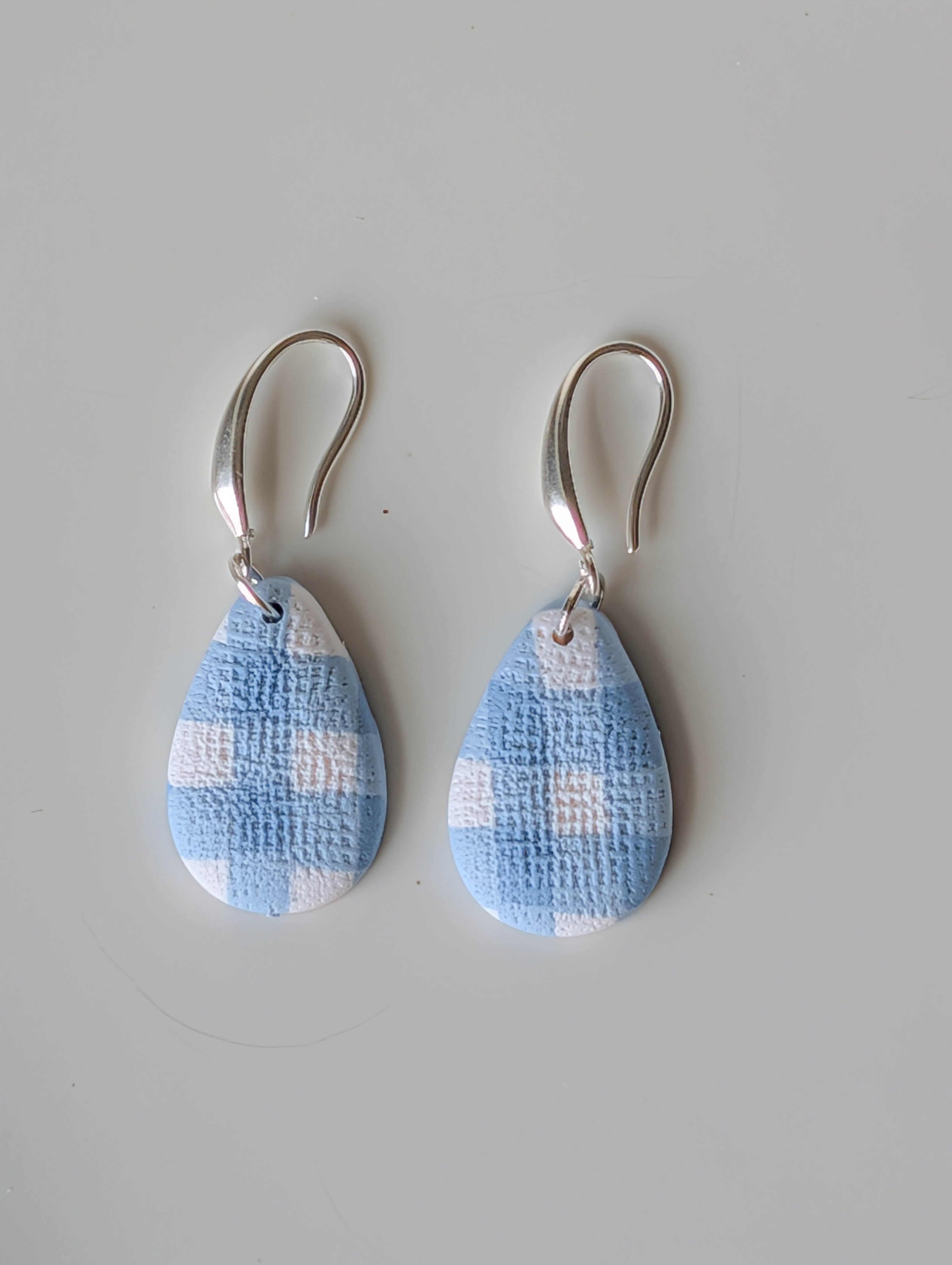 Gingham Drop Earrings