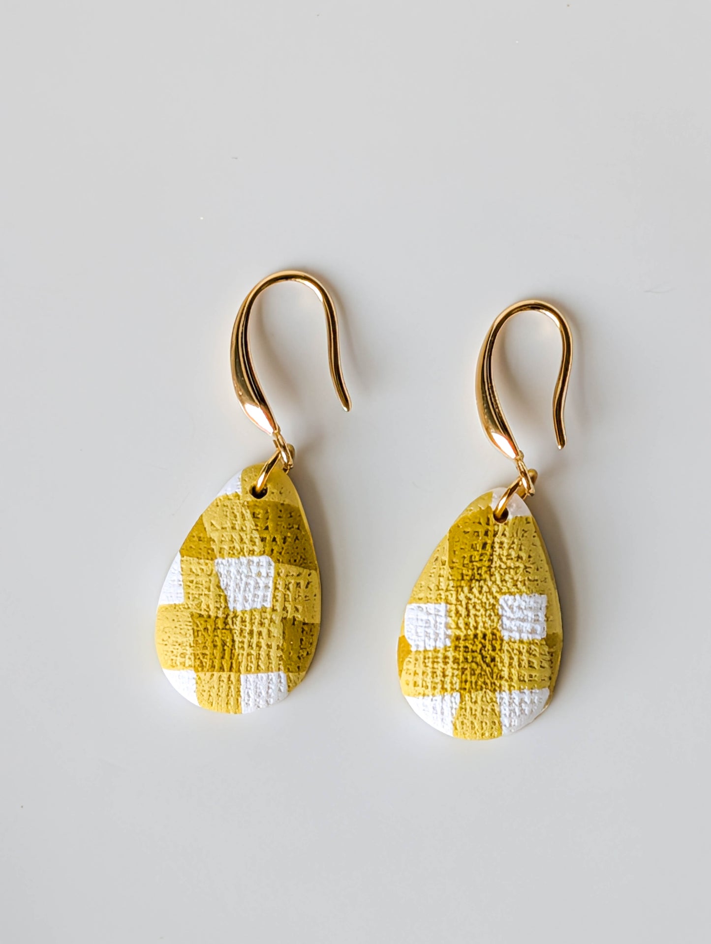 Gingham Drop Earrings