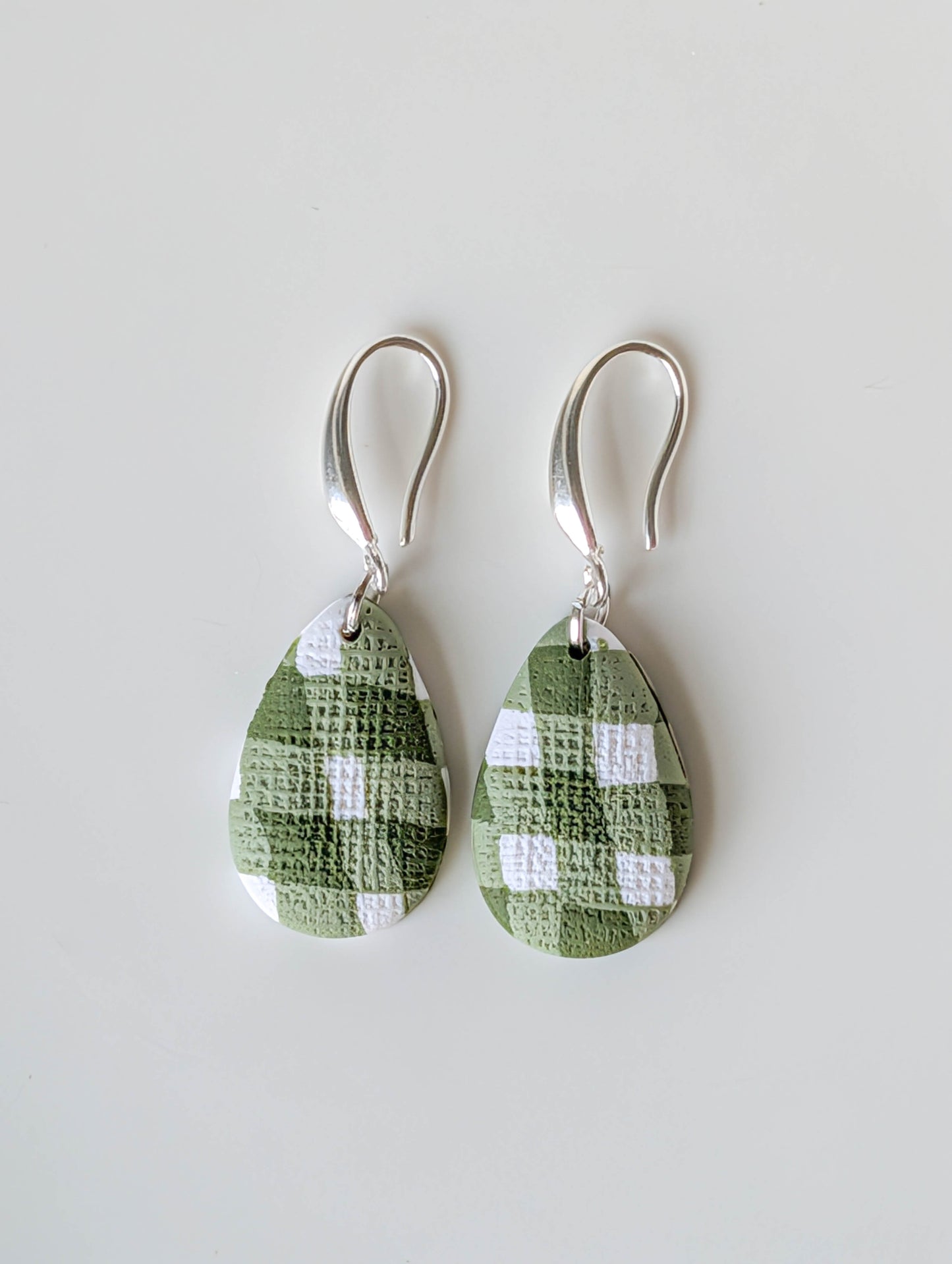 Gingham Drop Earrings