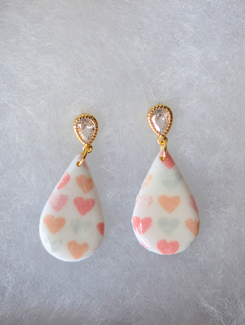 Vintage Style Heart Dangle Earrings