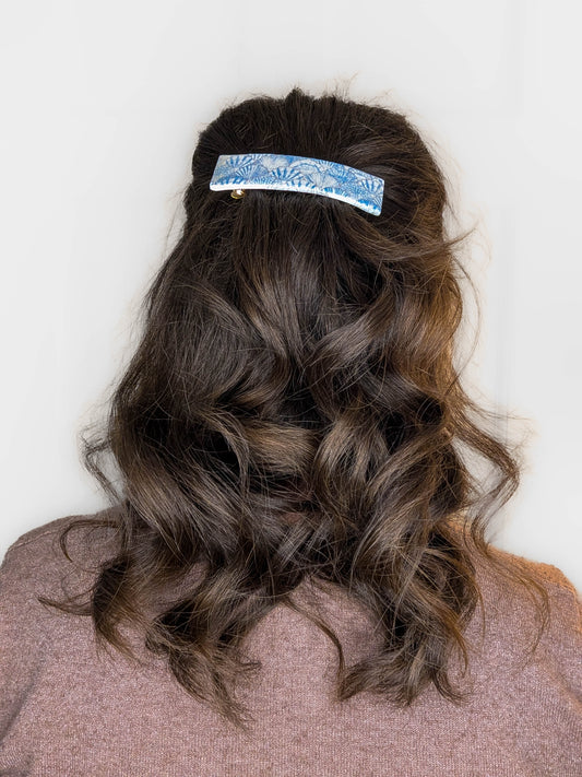 Romantic Coastal Shell French Barrette Hair Clip