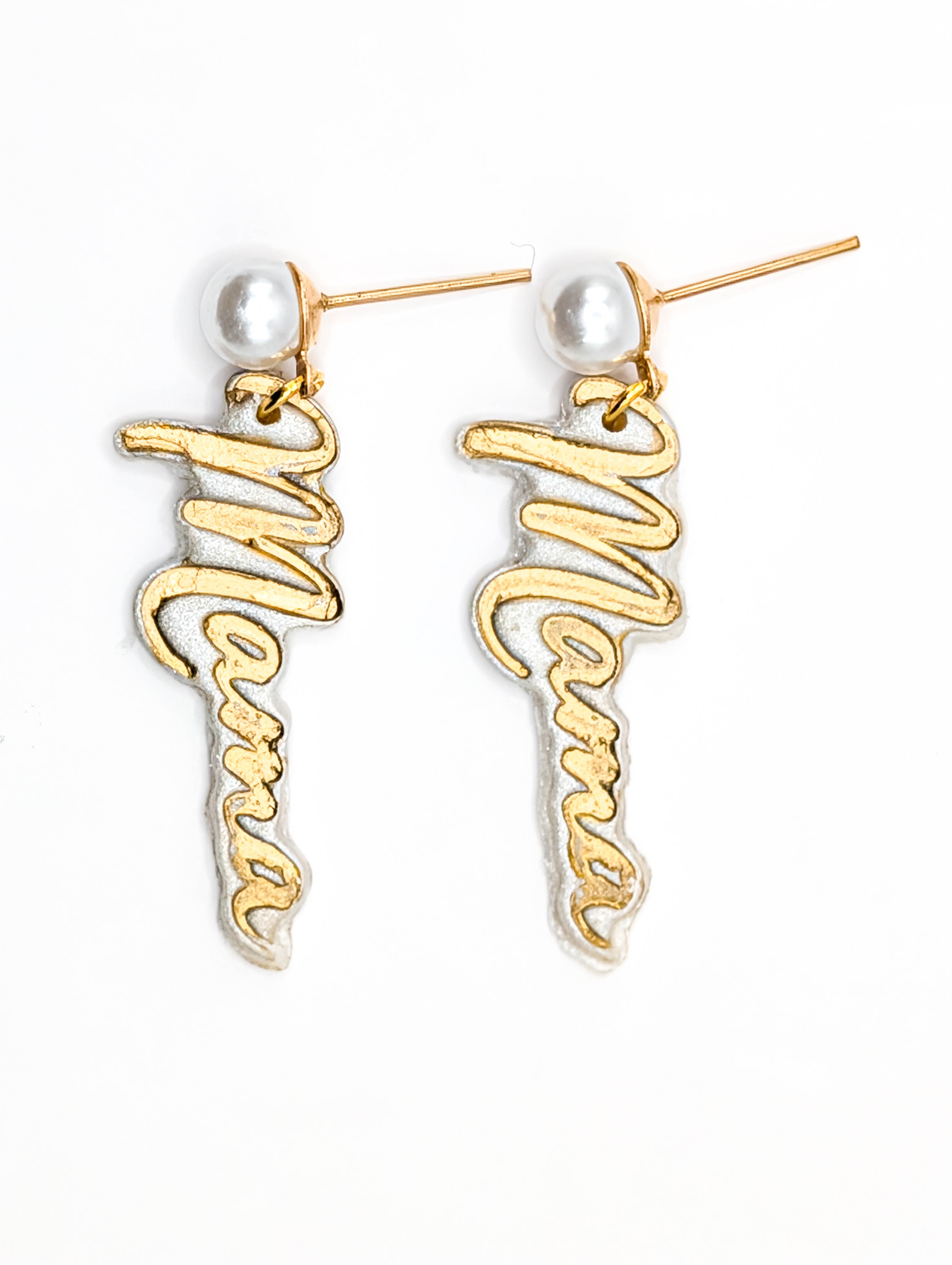 Minimalist Mama Polymer Clay Earrings