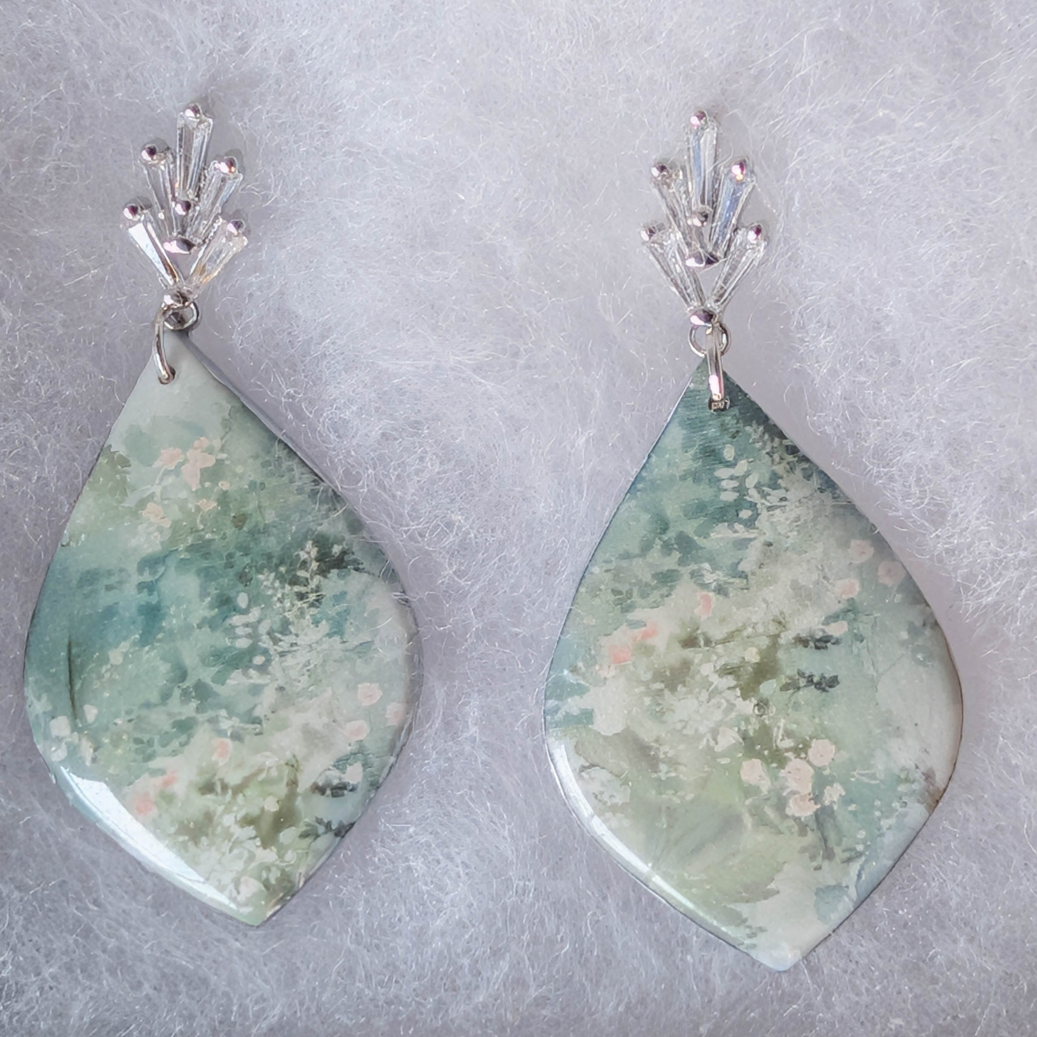 Mystical Forest Polymer Clay Earrings: Fairycore Ren Faire Jewelry