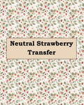 Neutral Strawberry Polymer Clay Transfer Paper