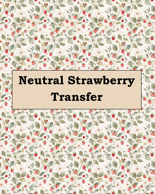 Neutral Strawberry Polymer Clay Transfer Paper
