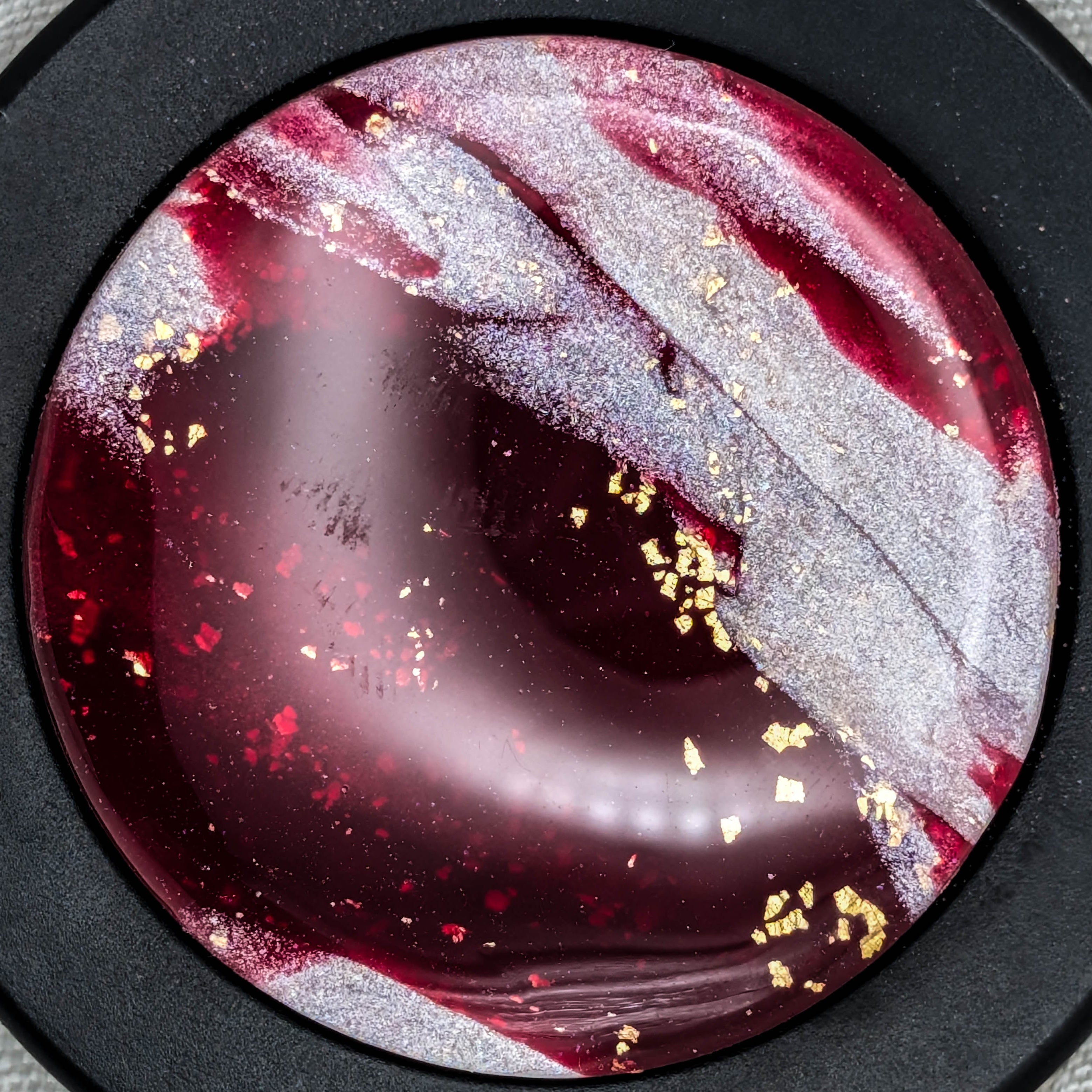 Dark Red Marble MagSafe Phone Grip for Gothic Glam and Dark Feminine Style