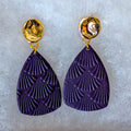 Moody Purple Statement Dangles