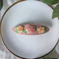 Handmade "Glass" Rose Hair Clip