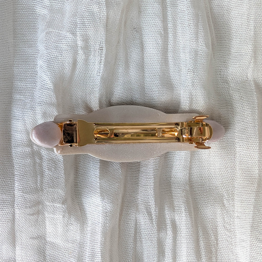 Romantic Handcrafted Rose French Barrette