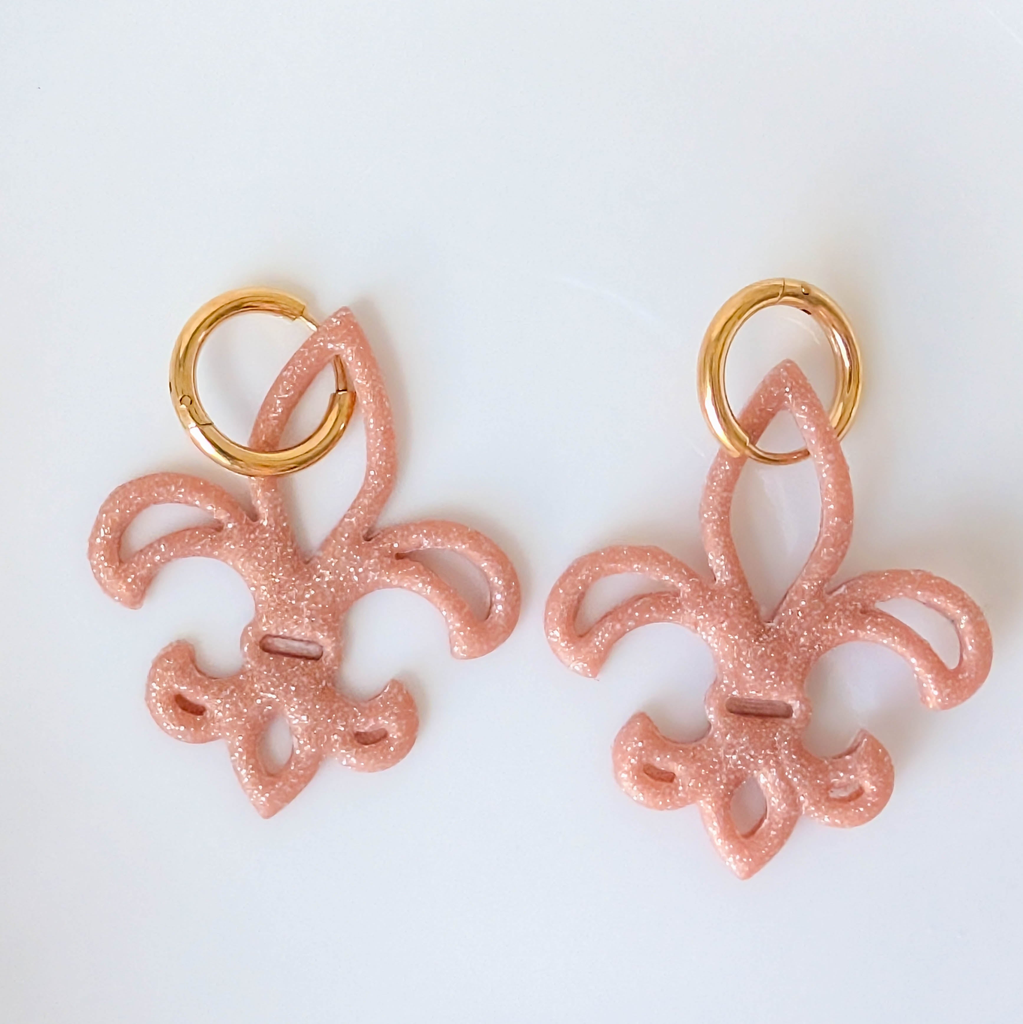 Fleur De Lis Interchangable Earrings