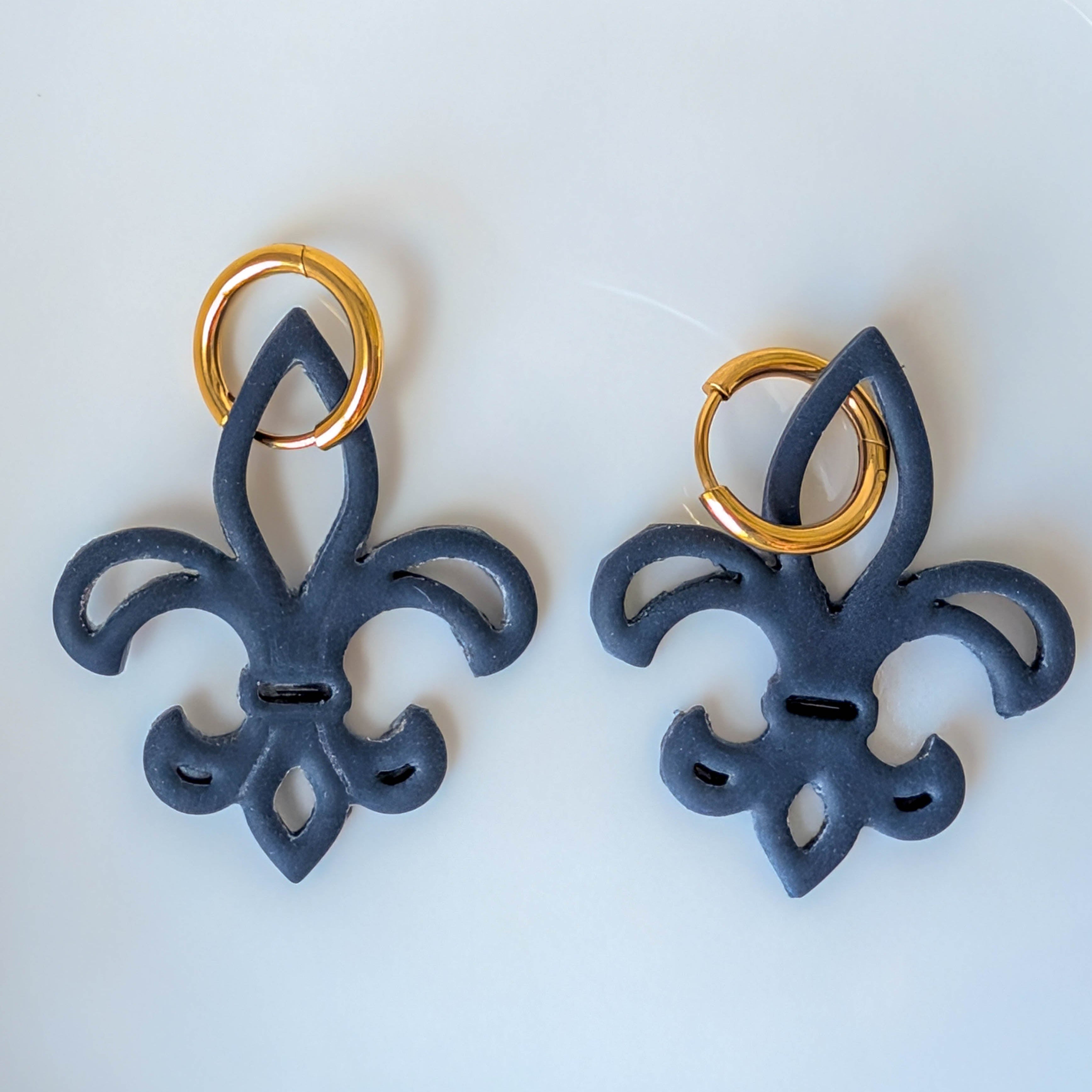 Fleur De Lis Interchangable Earrings