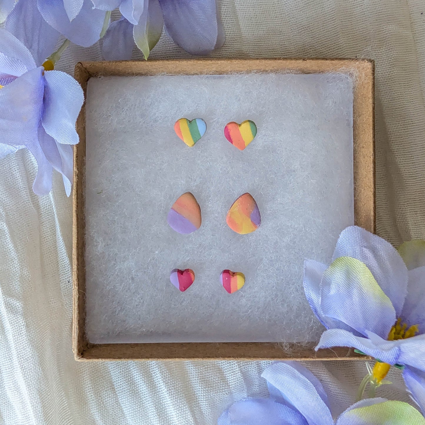 Rainbow Stud Earrings