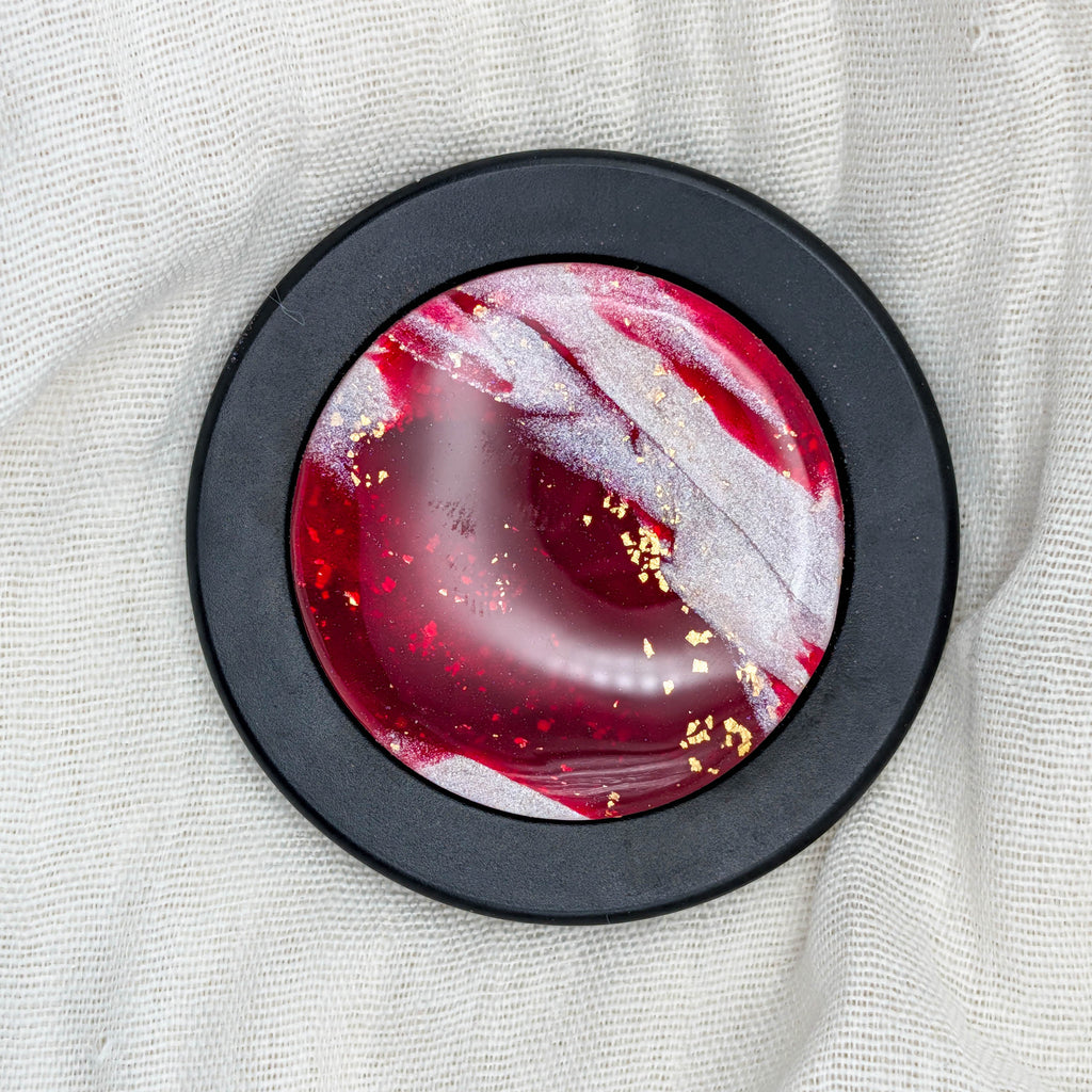 Dark Red Marble MagSafe Phone Grip for Gothic Glam and Dark Feminine Style