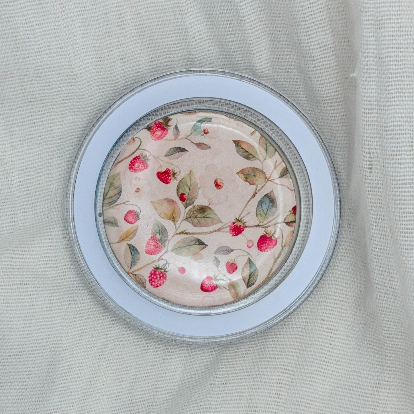 Neutral Strawberry MagSafe Phone Grip Accessory for Summer