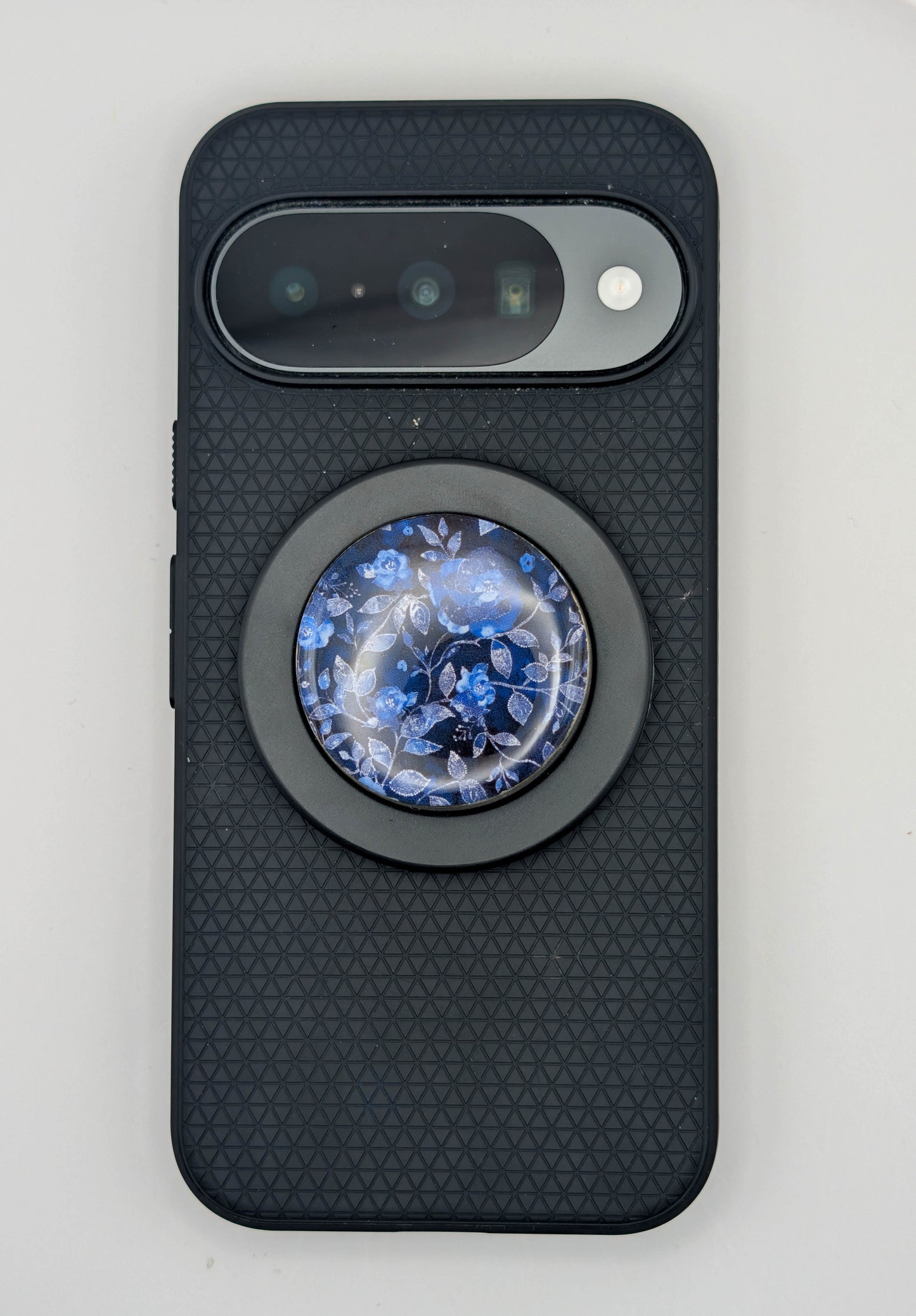 Dark Blue Rose Magsafe Phone Grip for Dark Romance Aesthetic