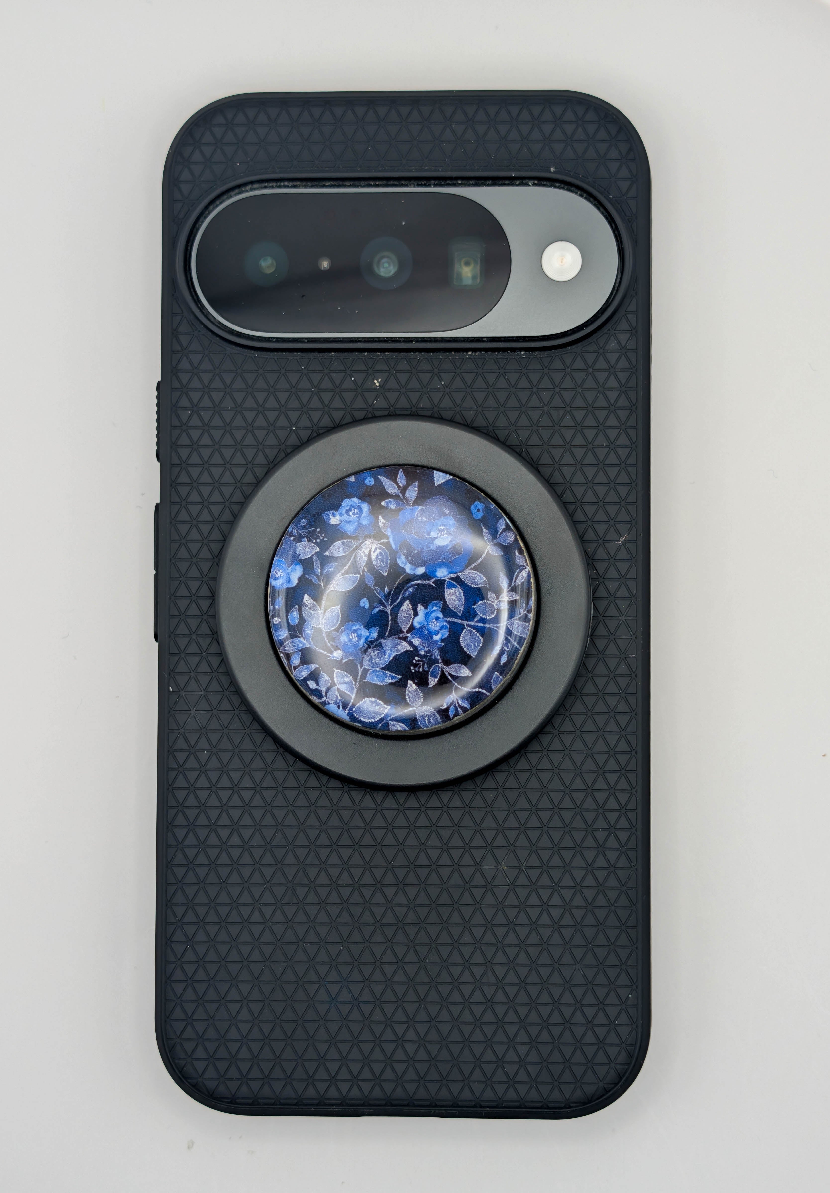 Dark Blue Rose Magsafe Phone Grip for Dark Romance Aesthetic