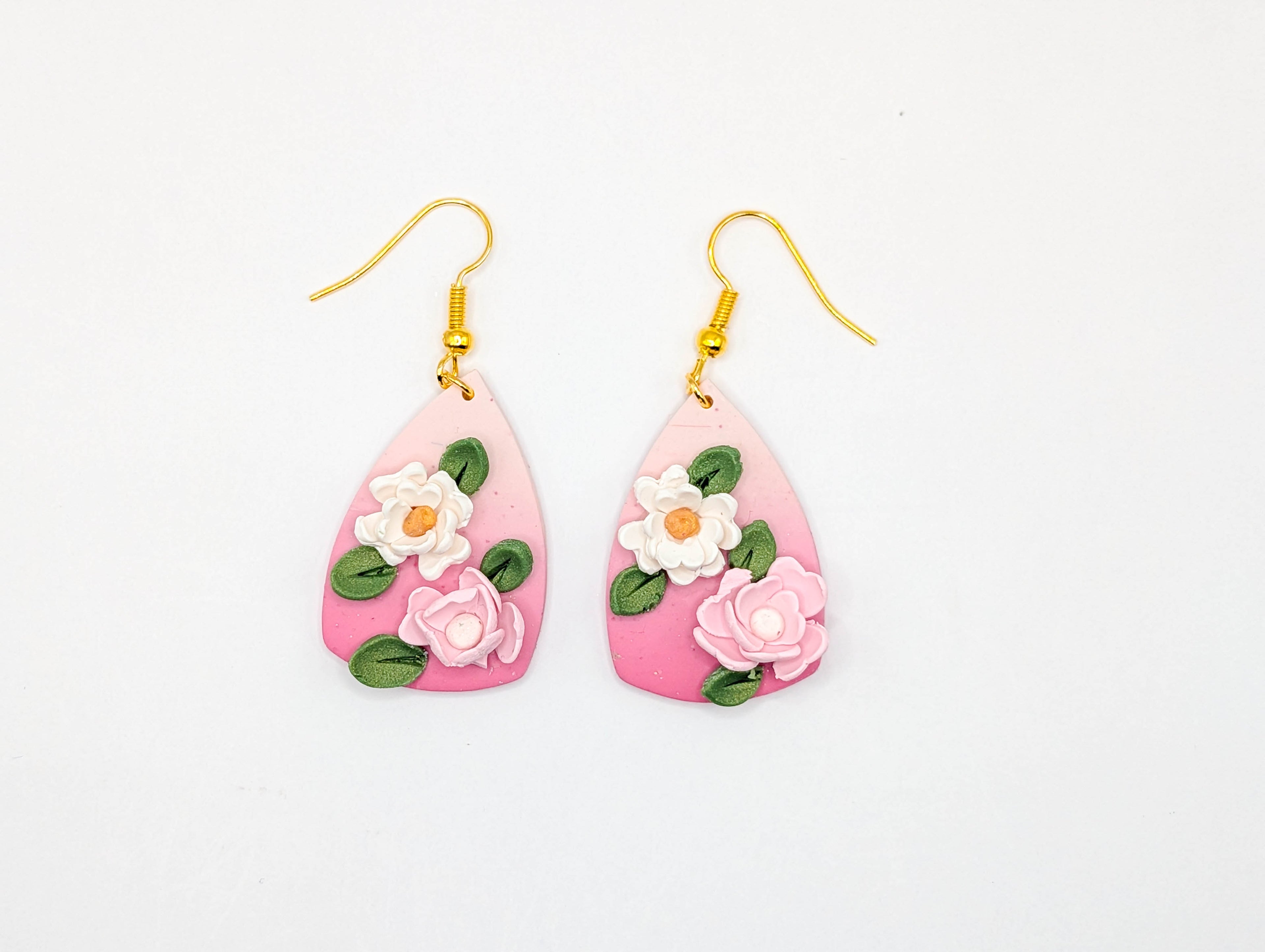Pink Ombre Spring Earrings