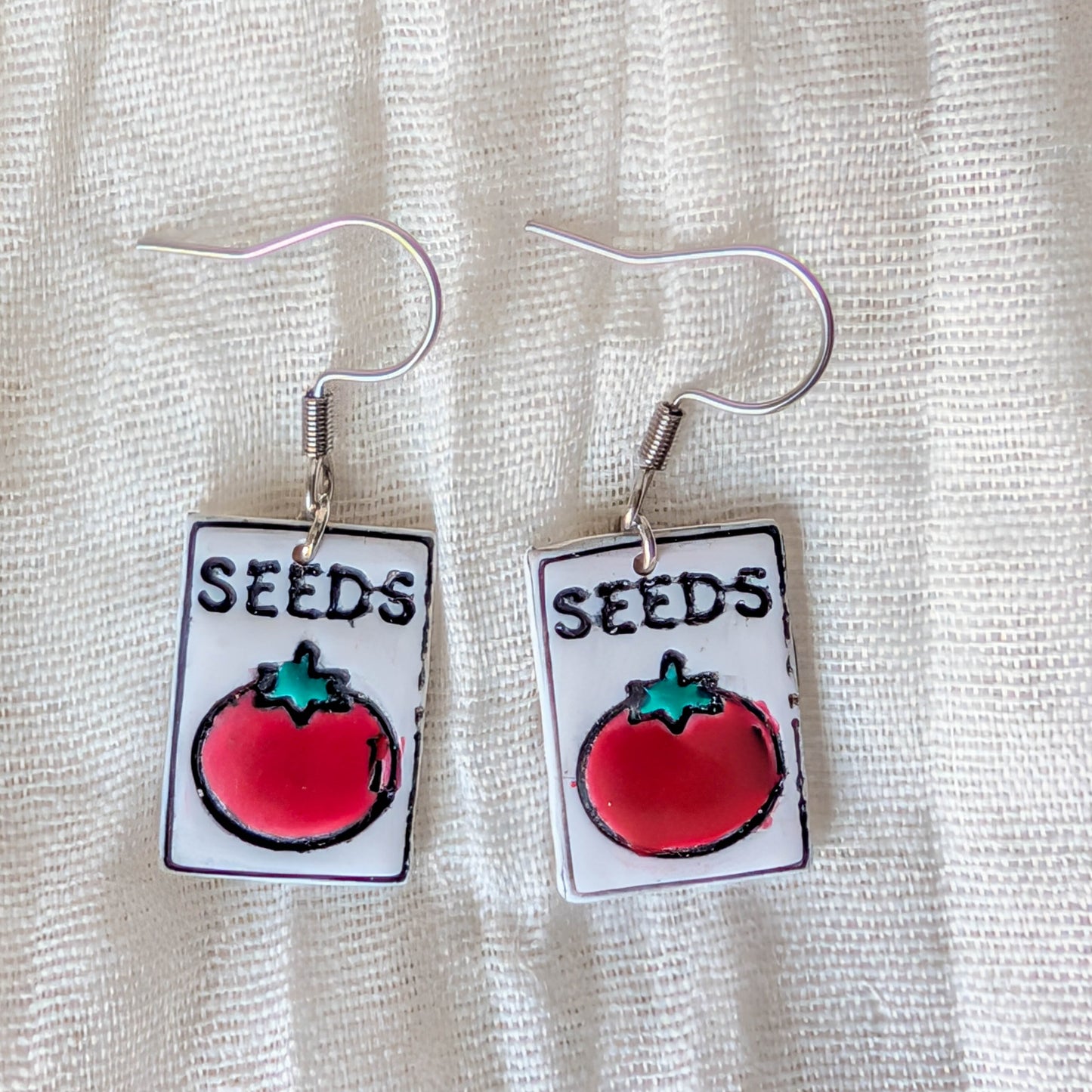 Handmade Seed Packet Earring Gift for Gardeners