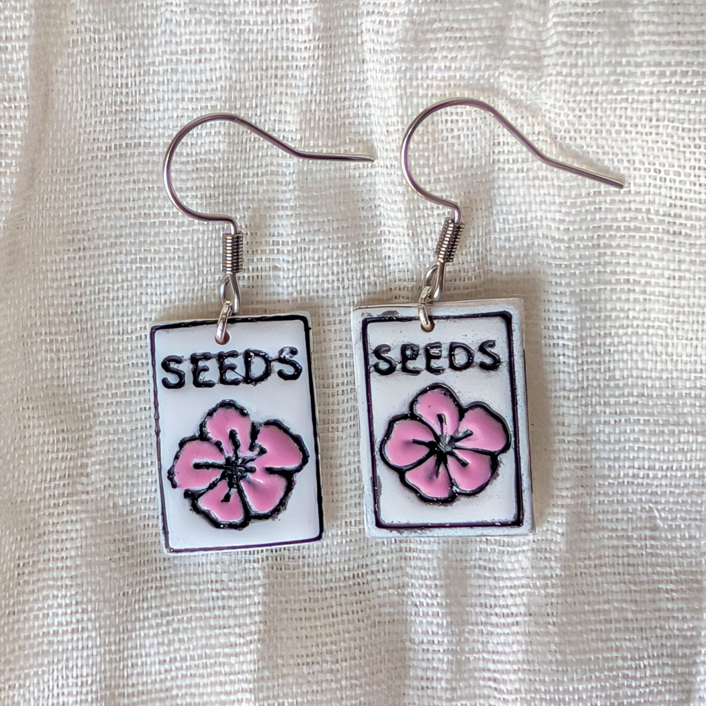 Handmade Seed Packet Earring Gift for Gardeners