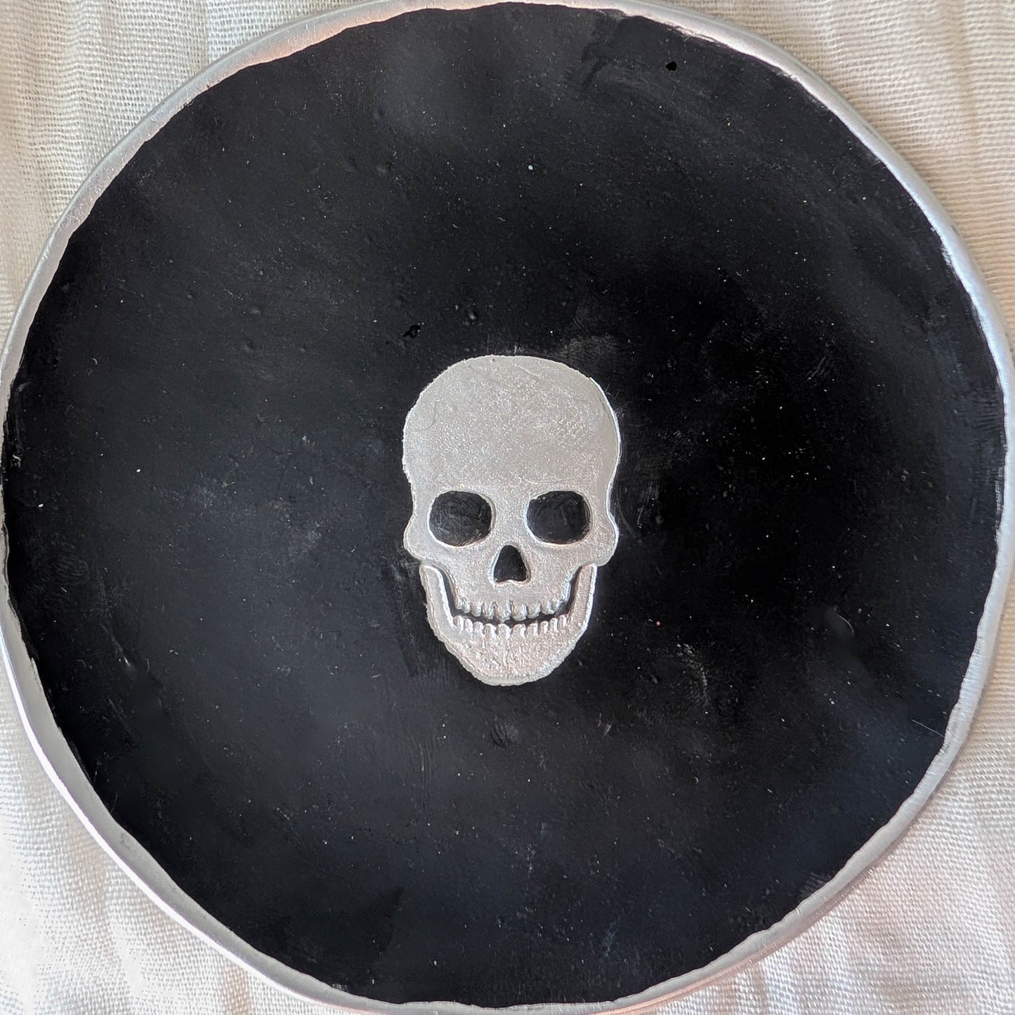 Skull Trinket dish for Halloween decor and Gothic Style
