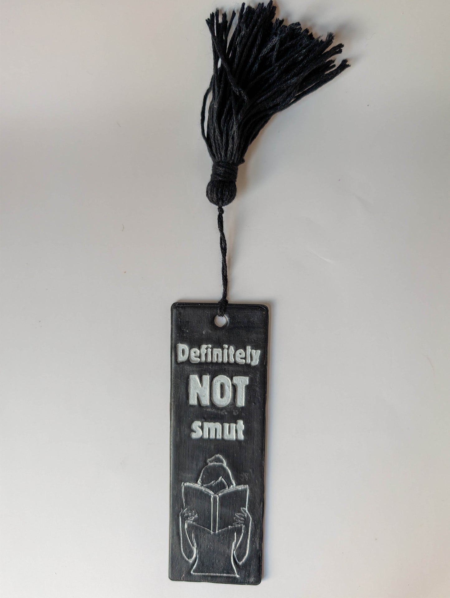 Definitely Not Smut Polymer Clay Bookmark