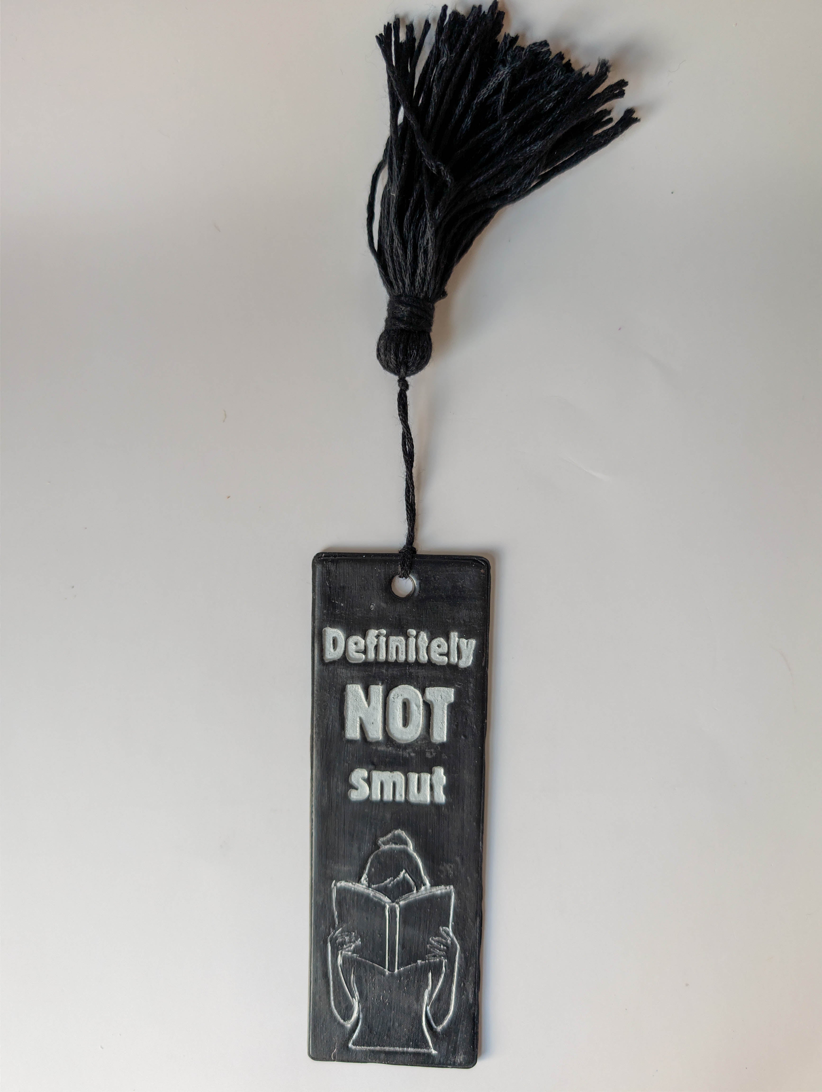 Definitely Not Smut Polymer Clay Bookmark