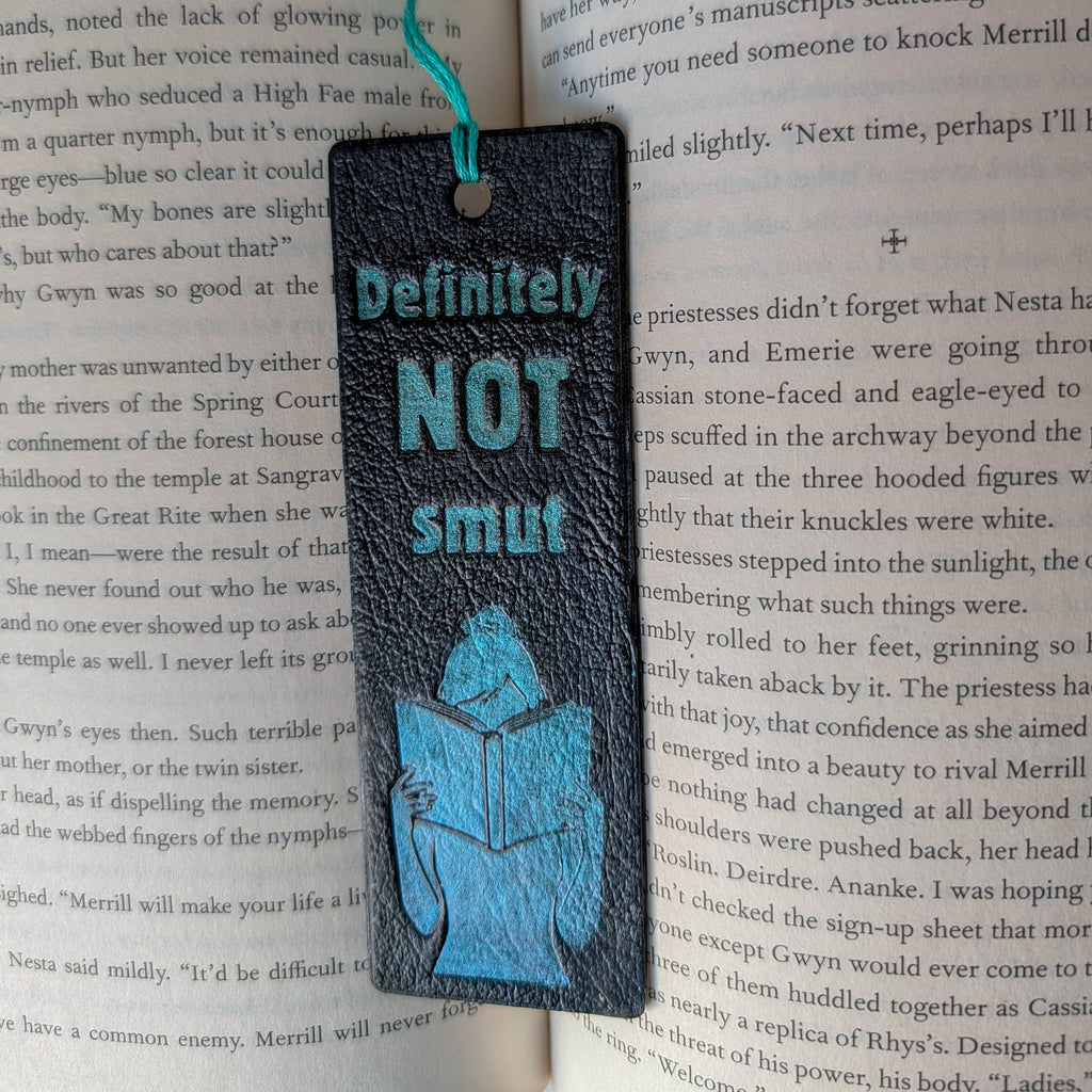 Definitely Not Smut Polymer Clay Bookmark