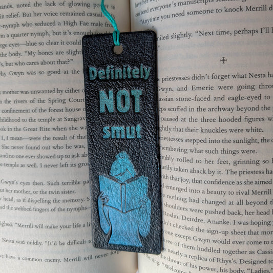 Definitely Not Smut Polymer Clay Bookmark